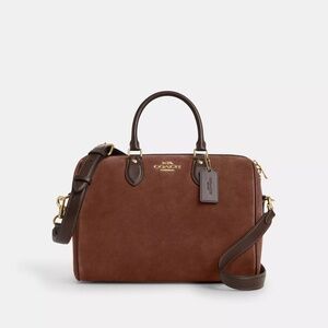 Suede Rowan Large Satchel Bag